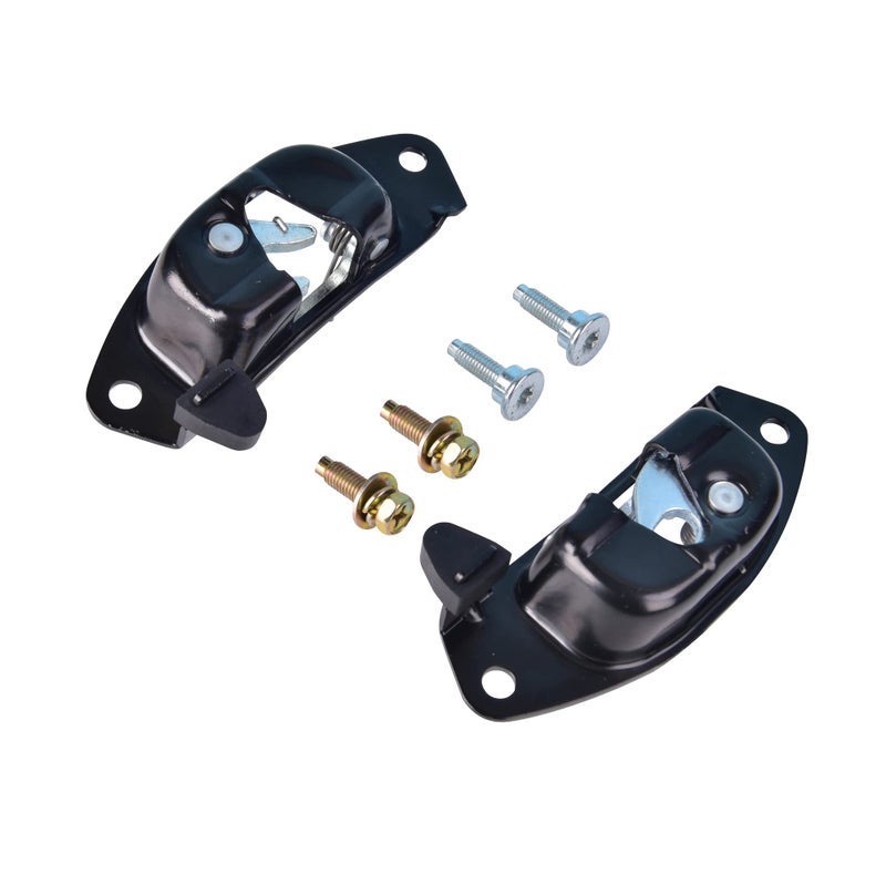 رافعة قفل الباب الخلفي يسار ويمين مع مسامير ضارب قفل الباب الخلفي متوافق مع شيفروليه سيلفرادو أفالانش 1999-2007 GMC Sierra تحل محل 15921948 15921949